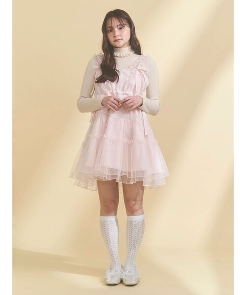 セール】フリルデコラティブバレエシューズ（バレエシューズ）｜merry