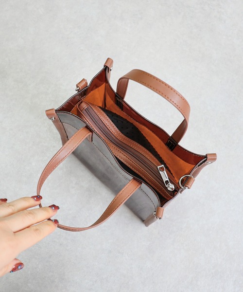 T・S・L（ティーエスエル）の「メッシュポーチ付き2wayクリアトートバッグ（トートバッグ・レディース・ブラック/ホワイト/ブラウン・FREE）」の15枚目の写真