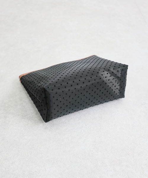 T・S・L（ティーエスエル）の「メッシュポーチ付き2wayクリアトートバッグ（トートバッグ・レディース・ブラック/ホワイト/ブラウン・FREE）」の17枚目の写真