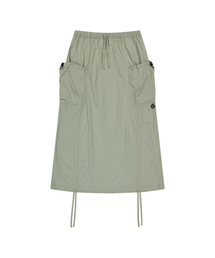 OFFGRID（オフグリッド）の「Nylon shirring panel skirt - light khaki（スカート）」