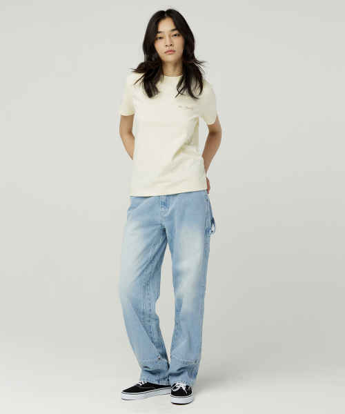 MAGOODGAN(メックウッドガン)の「ルディア 3621 ワークストーリー スタンダードフィット クリーム 半袖Tシャツ(Tシャツ/カットソー・レディース・その他・SMALL/MEDIUM)」の4枚目の写真