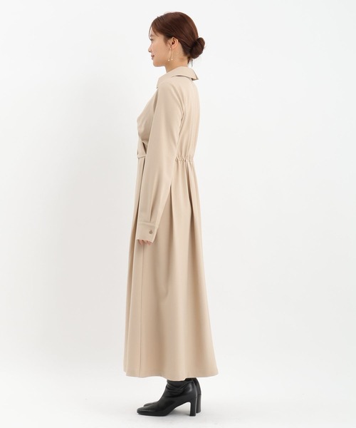 Andemiu（アンデミュウ）の「カシュクールワンピース630149（ワンピース・レディース・ブルーグレー/ベージュ/ネイビー・FREE）」の17枚目の写真