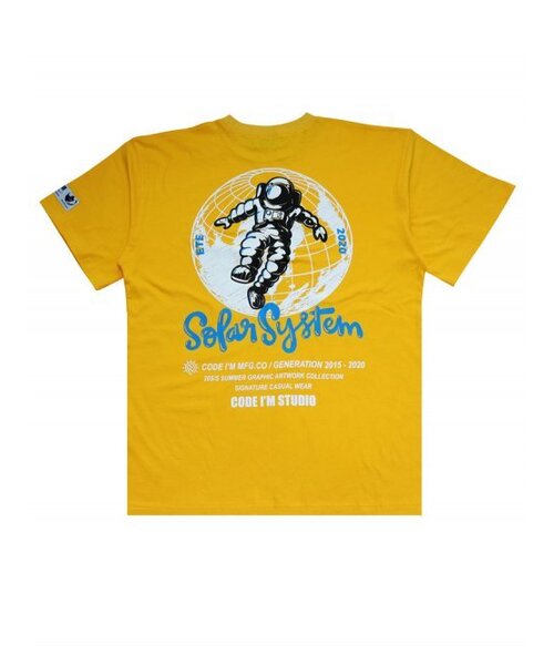 CODE I'M(コードアイエム)の「エストロナウトプリンティングオーバーサイズ半袖Tシャツイエロー(Tシャツ/カットソー・メンズ・その他・LARGE/MEDIUM)」の1枚目の写真