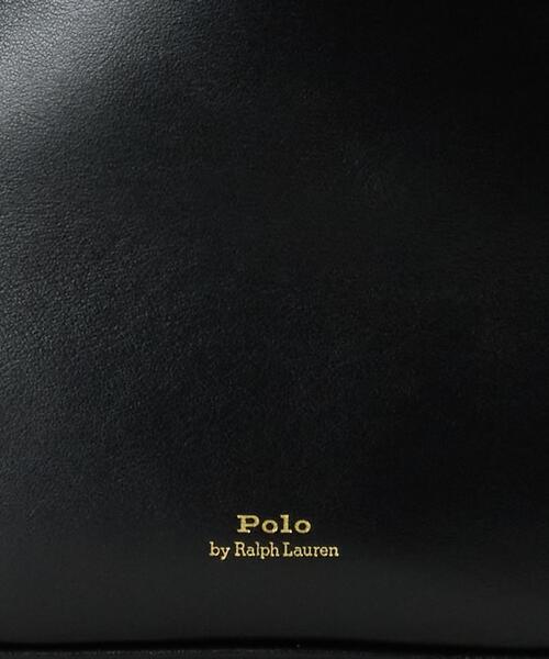 POLO RALPH LAUREN（ポロ ラルフ ローレン）の「Polo ID レザー ミニ サッチェル（ハンドバッグ・レディース・ブラック系1・ONE）」の5枚目の写真