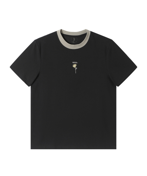 SOLEW(ソル)の「サンフラワーリングTシャツ_ブラック(Tシャツ/カットソー・メンズ・その他・SMALL/MEDIUM/LARGE/X-LARGE)」の1枚目の写真