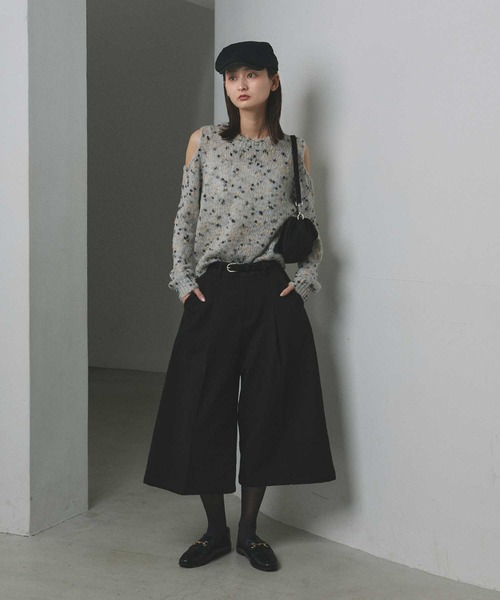 ad thie(アドティエ)の「ベーシック ハンチングキャップ(ハンチング/ベレー帽・レディース・ブラック/ブラウン/アイボリー・FREE)」の9枚目の写真