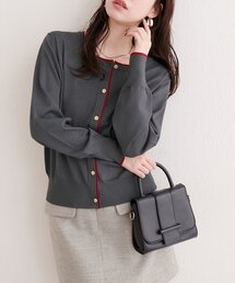 natural couture | 配色金ボタンニットカーディガン(カーディガン/ボレロ)