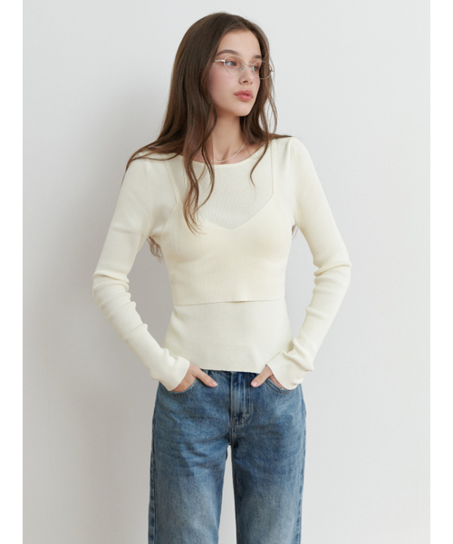 RE_L(リエル)の「Villa bustier knit_2piece (ivory)(ニット/セーター・レディース・その他・FREE)」の4枚目の写真