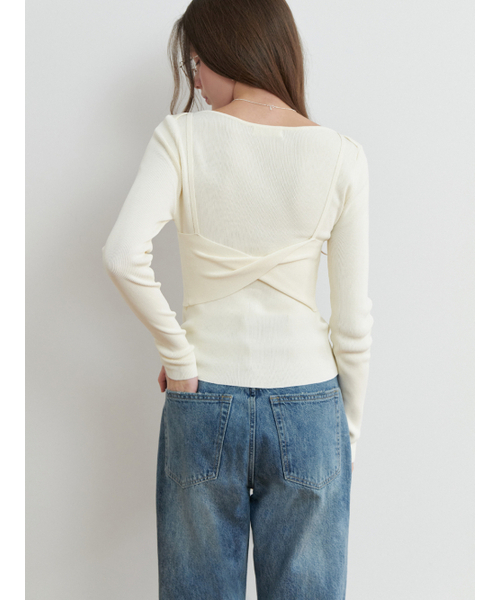 RE_L(リエル)の「Villa bustier knit_2piece (ivory)(ニット/セーター・レディース・その他・FREE)」の5枚目の写真