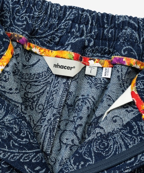 rehacer(レアセル)の「rehacer : Jacquard Denim Shorts / ジャガード デニム ショーツ(デニムパンツ・メンズ・インディゴブルー・LARGE/MEDIUM/SMALL)」の6枚目の写真