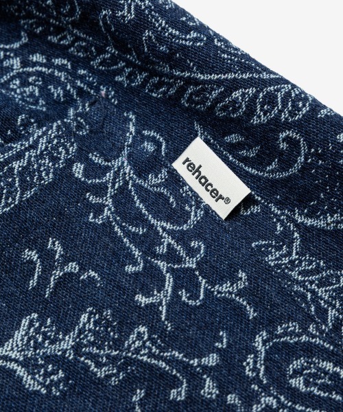 rehacer(レアセル)の「rehacer : Jacquard Denim Shorts / ジャガード デニム ショーツ(デニムパンツ・メンズ・インディゴブルー・LARGE/MEDIUM/SMALL)」の3枚目の写真