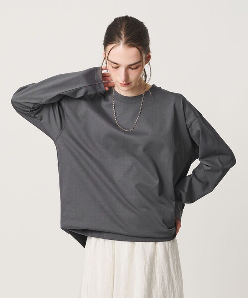 BEAUTY&YOUTH UNITED ARROWS(ビューティーアンドユースユナイテッドアローズ)の「【WEB限定】ヘビーウエイト バレル Tシャツ(Tシャツ/カットソー・メンズ・グレー/ブラック/ライム/ホワイト・S/XL/L/M)」の10枚目の写真