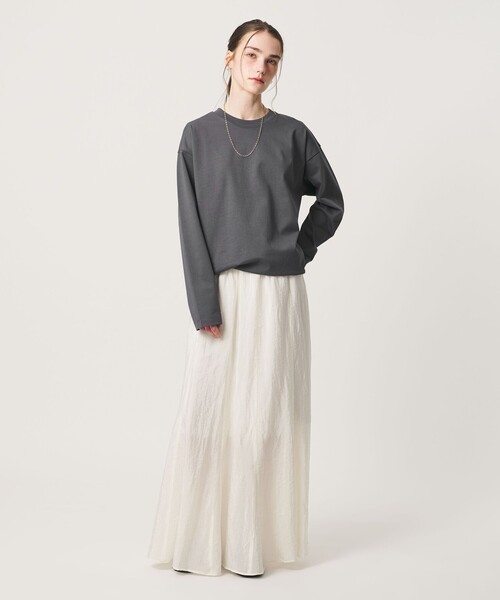 BEAUTY&YOUTH UNITED ARROWS(ビューティーアンドユースユナイテッドアローズ)の「【WEB限定】ヘビーウエイト バレル Tシャツ(Tシャツ/カットソー・メンズ・グレー/ブラック/ライム/ホワイト・S/XL/L/M)」の11枚目の写真