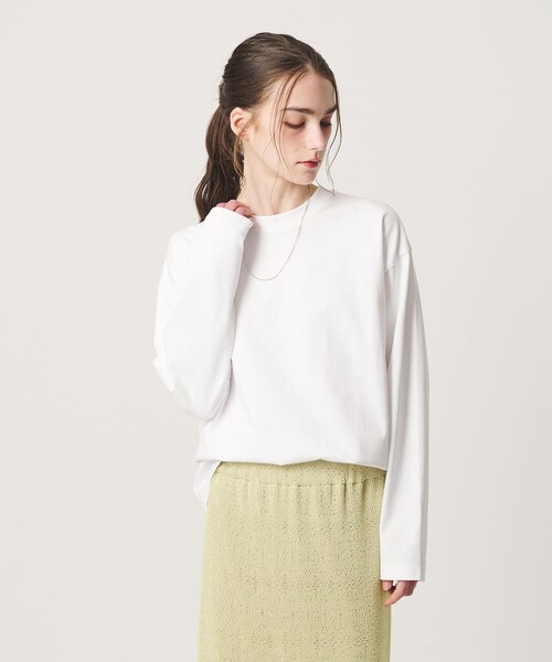 BEAUTY&YOUTH UNITED ARROWS(ビューティーアンドユースユナイテッドアローズ)の「【WEB限定】ヘビーウエイト バレル Tシャツ(Tシャツ/カットソー・メンズ・グレー/ブラック/ライム/ホワイト・S/XL/L/M)」の14枚目の写真