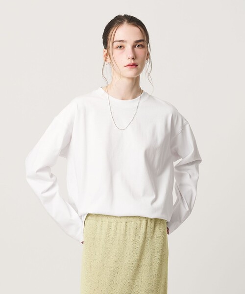 BEAUTY&YOUTH UNITED ARROWS(ビューティーアンドユースユナイテッドアローズ)の「【WEB限定】ヘビーウエイト バレル Tシャツ(Tシャツ/カットソー・メンズ・グレー/ブラック/ライム/ホワイト・S/XL/L/M)」の15枚目の写真
