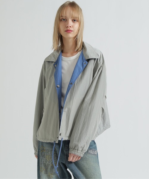 AVIREX（アヴィレックス）の「NYLON REVERSIBLE JACKET（ナイロンジャケット・レディース・ブラック/ブルー・F）」の13枚目の写真