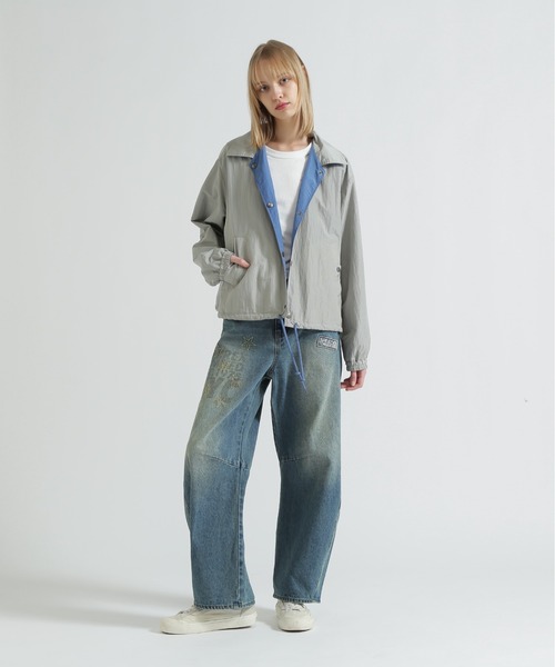 AVIREX（アヴィレックス）の「NYLON REVERSIBLE JACKET（ナイロンジャケット・レディース・ブラック/ブルー・F）」の15枚目の写真