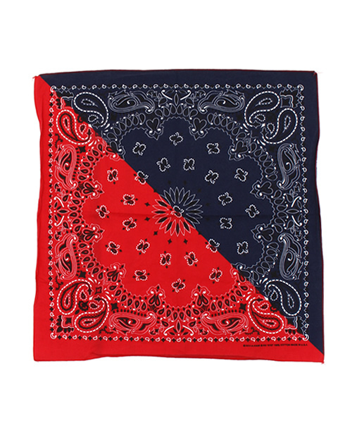 SHIPS JET BLUE（シップスジェットブルー）の「SHIPS JET BLUE(シップス ジェットブルー): 【SPLITS】 ペイズリーバンダナ（バンダナ/スカーフ・メンズ・ブラック/ネイビー・ONE SIZE）」の2枚目の写真