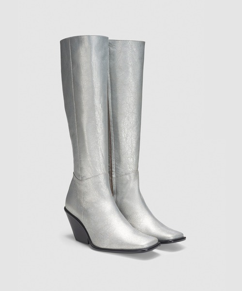 UNTISHOLD（アンチショルド）の「Naty-15 Retro（ブーツ・レディース・シルバー/ゴールド×ブラウン・37/36）」の3枚目の写真