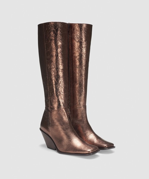 UNTISHOLD（アンチショルド）の「Naty-15 Retro（ブーツ・レディース・シルバー/ゴールド×ブラウン・37/36）」の7枚目の写真