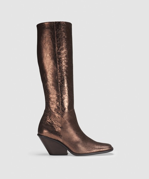 UNTISHOLD（アンチショルド）の「Naty-15 Retro（ブーツ・レディース・シルバー/ゴールド×ブラウン・37/36）」の9枚目の写真