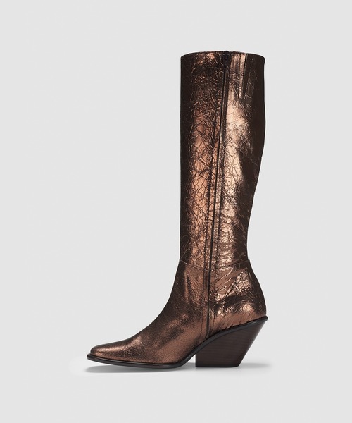 UNTISHOLD（アンチショルド）の「Naty-15 Retro（ブーツ・レディース・シルバー/ゴールド×ブラウン・37/36）」の10枚目の写真