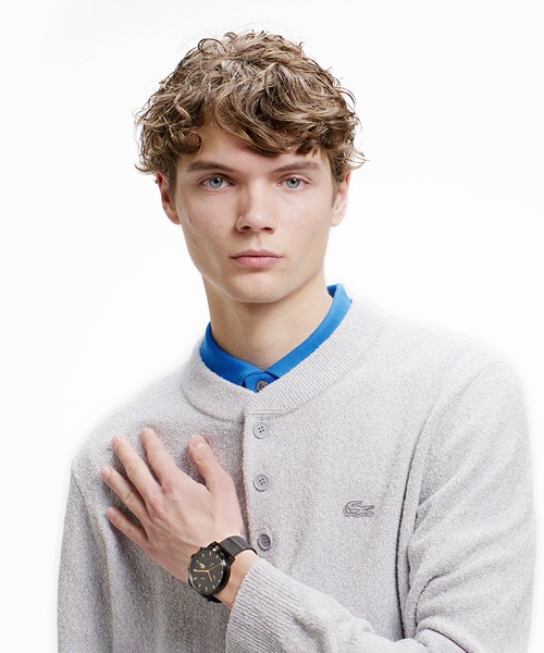 LACOSTE(ラコステ)の「ブークレー ヘンリーネックニットセーター(ニット/セーター・メンズ・オレンジ/オフホワイト/グレー・4/5/2/3)」の19枚目の写真