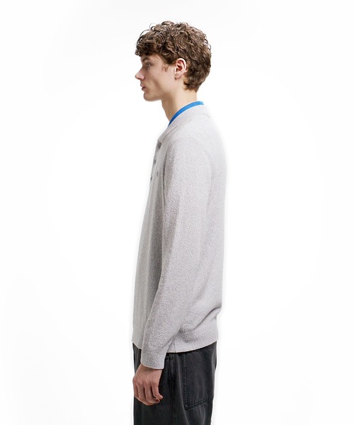 LACOSTE(ラコステ)の「ブークレー ヘンリーネックニットセーター(ニット/セーター・メンズ・オレンジ/オフホワイト/グレー・4/5/2/3)」の21枚目の写真