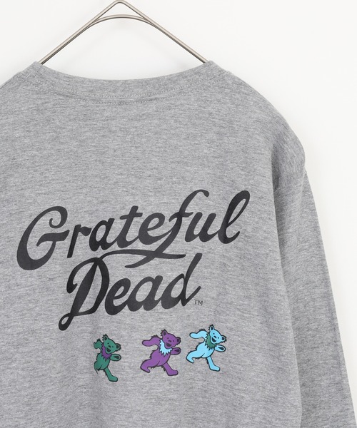 Grateful Dead（グレイトフルデッド）の「GRATEFULDEAD オーバーサイズ ロンT グレイトフルデッド KIDS（Tシャツ/カットソー・キッズ・ダークグリーン系/ホワイト系その他/チャコール/オフホワイト/杢グレー/ダークグリーン系1/ネイビー/グレー系その他・130/140/150/160/110/120）」の4枚目の写真