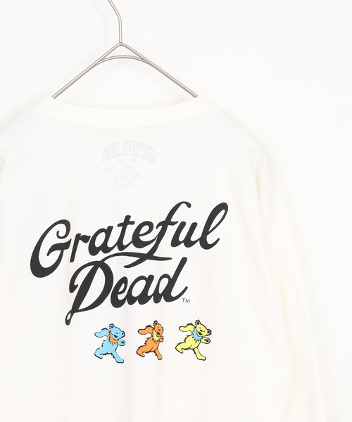 Grateful Dead（グレイトフルデッド）の「GRATEFULDEAD オーバーサイズ ロンT グレイトフルデッド KIDS（Tシャツ/カットソー・キッズ・ダークグリーン系/ホワイト系その他/チャコール/オフホワイト/杢グレー/ダークグリーン系1/ネイビー/グレー系その他・130/140/150/160/110/120）」の2枚目の写真