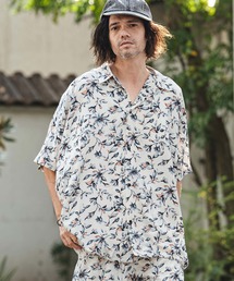 CAMBIO(�J���r�I)��mhs2481- Vivid Flower Dolman Sleeve Short Sleeve Shirts �h���}���X���[�u�����V���c(S62126cmb)(�V���c/�u���E�X)