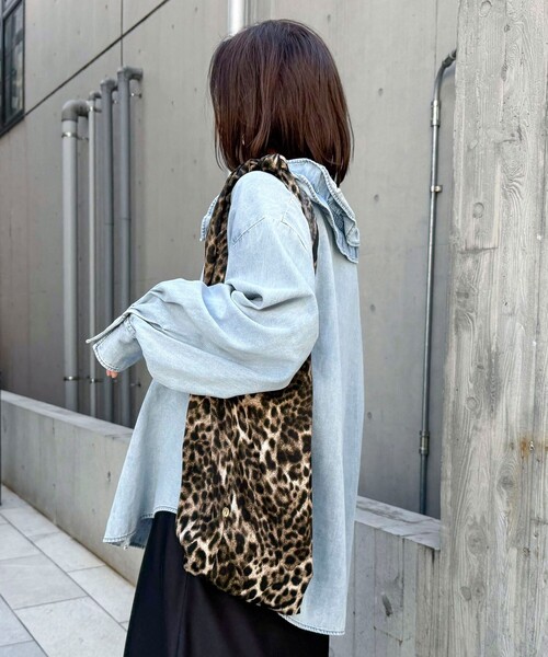 grace grace （グラスグラス）の「【grace grace/グラスグラス】レオパードトリアンゴロバッグ（エコバッグ/サブバッグ・レディース・レオパード・FREE）」の18枚目の写真