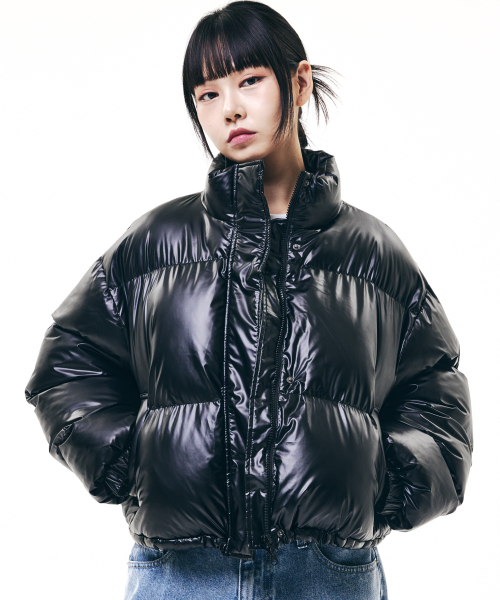 URBAN PLAYERS(アーバンプレイヤーズ)の「ジョリーグロッシークロップパディング(ブラック)(ダウンジャケット/コート・レディース・その他・FREE)」の1枚目の写真