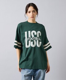 REMI RELIEF | 【REMI RELIEF / レミ レリーフ】 R/C天竺 フットボールTシャツ(USC)RN30389092/ユニセックス(Tシャツ/カットソー)
