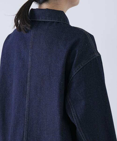 かぐれ（カグレ）の「『ユニセックス』デニムカバーオール（カバーオール・レディース・インディゴブルー・1/2）」の2枚目の写真