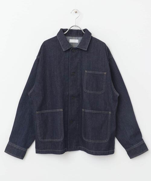 かぐれ（カグレ）の「『ユニセックス』デニムカバーオール（カバーオール・レディース・インディゴブルー・1/2）」の3枚目の写真