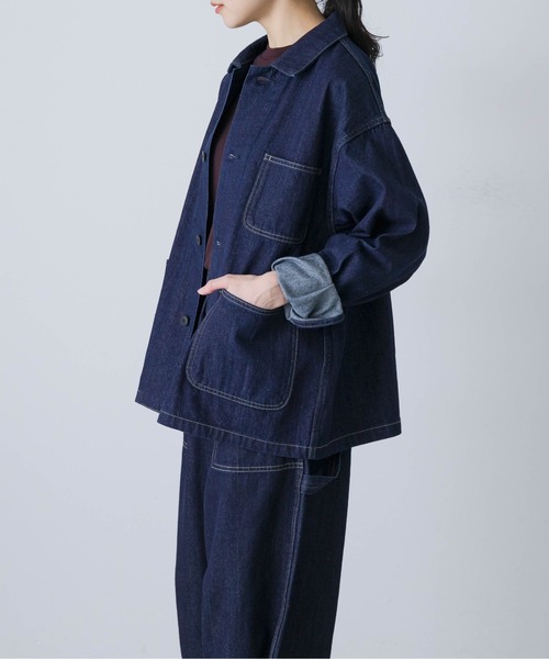 【かぐれ】『ユニセックス』デニムカバーオール インディゴブルー サイズ1 かぐれ】『ユニセックス』デニムカバーオール インディゴブルー サイズ1
