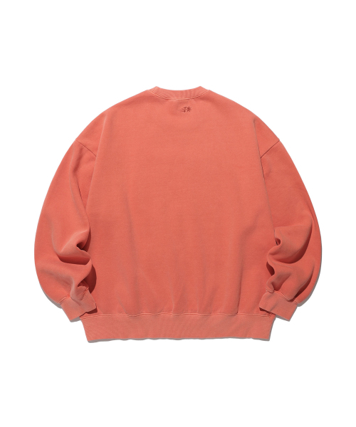 NICE GHOST CLUB（ナイスゴーストクラブ）の「POSTER PIGMENT SWEATSHIRTS_ORANGE(NG2DFUM454A)（スウェット・レディース・その他・L/M/S）」の2枚目の写真