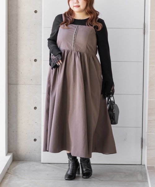 CLETTE(クレット)の「CLETTEオリジナル袖レーススリットリブプルオーバー(Tシャツ/カットソー・レディース・ブラック/ライトグレー/オフホワイト・LL/4L/3L)」の18枚目の写真