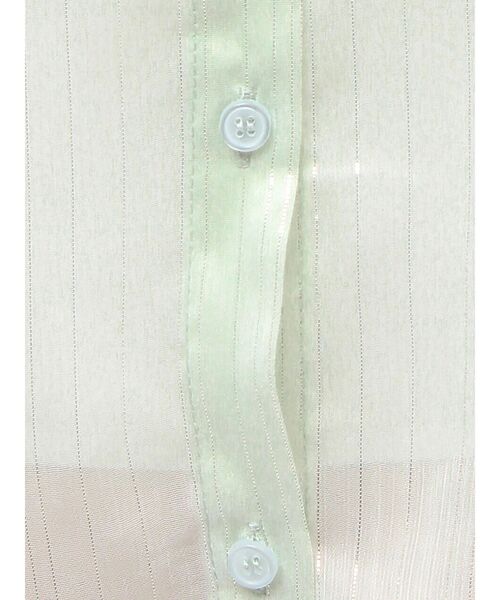 GYDA（ジェイダ）の「SHEERラメショートシャツ（シャツ/ブラウス・レディース・ブラック/オフホワイト/ミント・FREE）」の7枚目の写真