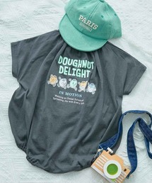 devirock（デビロック）の「綿100％ デビラボ プリント半袖ゆったりロンパース（ロンパース）」