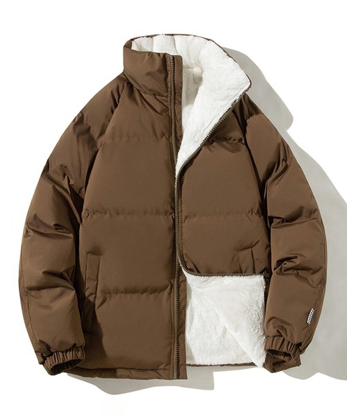 CALIFORNIA OUTFITTERS(カリフォルニア アウトフィッターズ)の「12E9-MZ 裏ボア スタンドカラー 中綿ジャケット(ダウンジャケット/コート・メンズ・ブラウン/ブラック・XL/L/M/3XL/XXL)」の1枚目の写真
