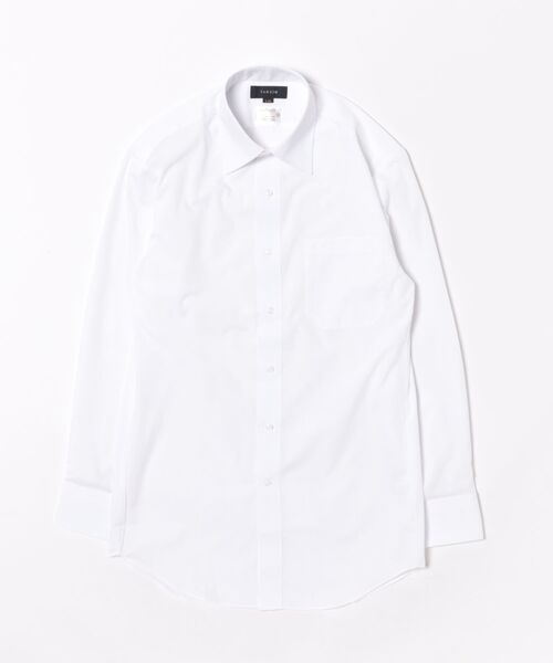 TAKA-Q（タカキュー）の「【白無地 形態安定 吸水速乾】 タカキュー  レギュラーカラー ビジネスシャツ ドレスシャツ 長袖（ビジネスシャツ・メンズ・ホワイト・首回り41cm-裄丈86cm/首回り43cm-裄丈86cm/首回り37cm-裄丈80cm/首回り39cm-裄丈80cm/首回り41cm-裄丈82cm/首回り39cm-裄丈84cm/首回り43cm-裄丈82cm/首回り45cm-裄丈86cm）」の6枚目の写真