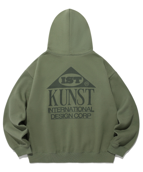 ISTKUNST（イストクンスト）の「IK HOUSE LOGO HOODIE_KHAKI(IK2DFMM412A)（パーカー・レディース・カーキ・L/S/M）」の3枚目の写真