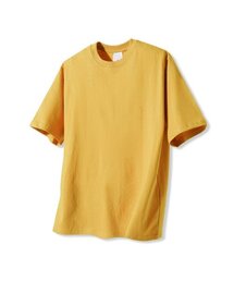 ベーシッククルーネック半袖Tシャツマスタード