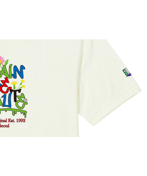 GRAIN DE BEAUTE（グランデボーテ）の「ORIGINAL 1992 T-SHIRT 01 [BEIGE]（Tシャツ/カットソー・レディース・ベージュ・S/M/XL/L）」の5枚目の写真