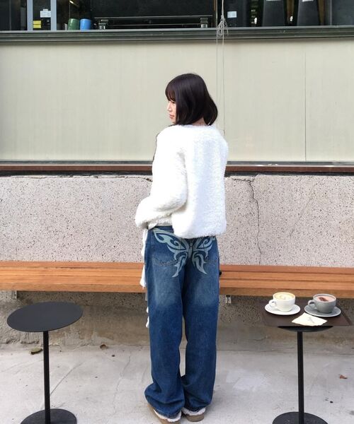 Retriever Club（レトリーバークラブ）の「BUTTERFLY DENIM [BLUE]（デニムパンツ・レディース・その他・S/M）」の7枚目の写真