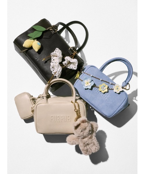 SNIDEL（スナイデル）の「フラワーブルームチャーム（キーケース/キーアクセサリー・レディース・ブラウン/ホワイト/イエロー・F）」の4枚目の写真