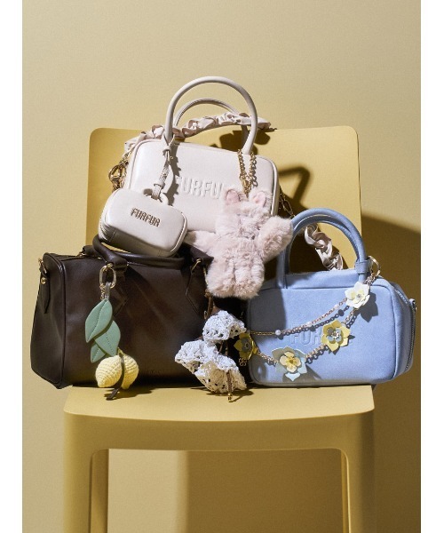 SNIDEL（スナイデル）の「フラワーブルームチャーム（キーケース/キーアクセサリー・レディース・ブラウン/ホワイト/イエロー・F）」の5枚目の写真