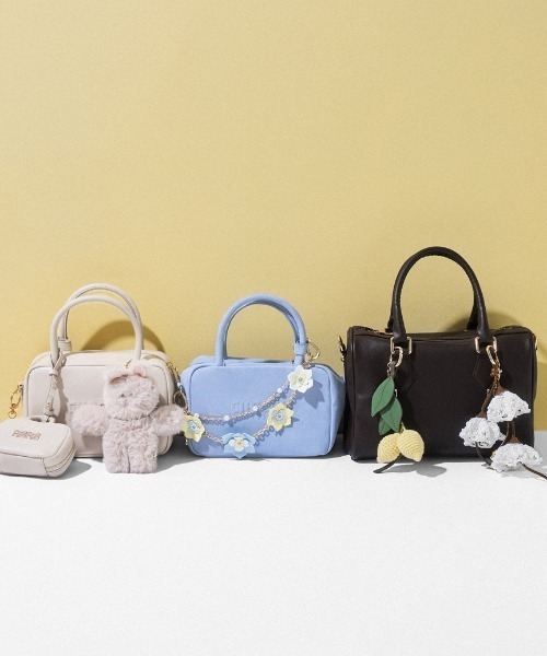 SNIDEL（スナイデル）の「フラワーブルームチャーム（キーケース/キーアクセサリー・レディース・ブラウン/ホワイト/イエロー・F）」の7枚目の写真